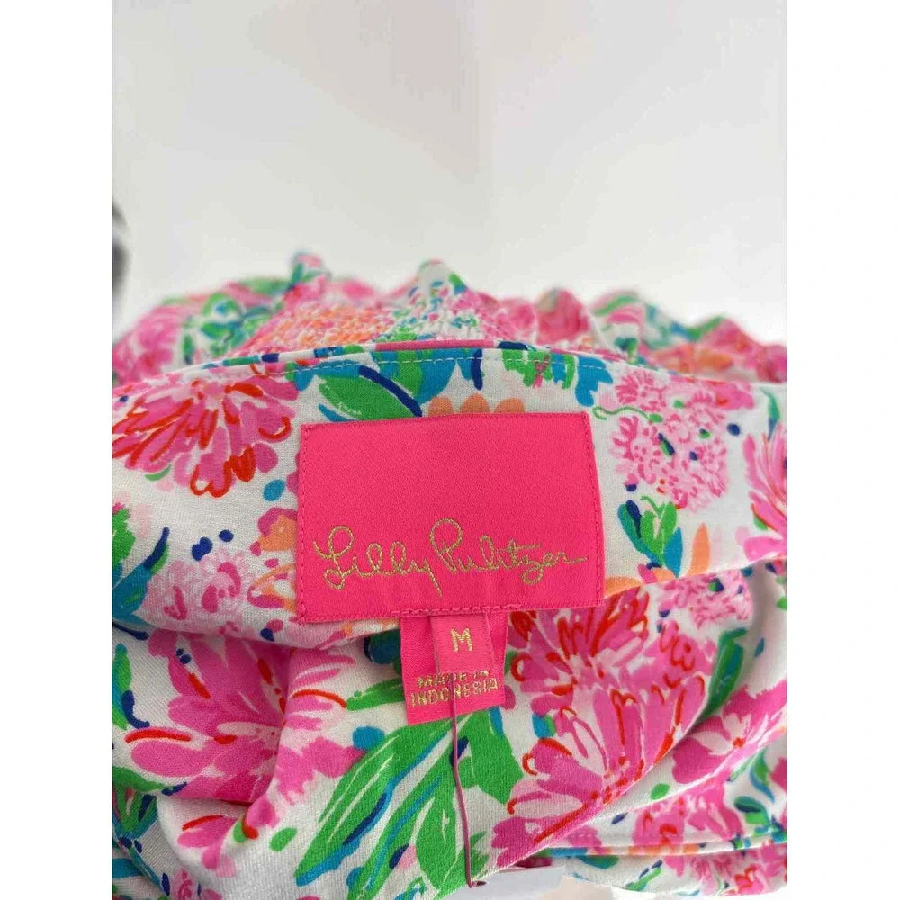 Size M Lilly Pulitzer Multi-Color Cotton Dress - Picture 5 of 5